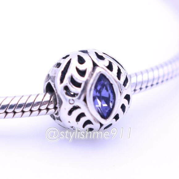 Authentic Chamilia Cellebrations February Swarovs Birthstone Swarovski Bead - Picture 2 of 8